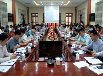 Hoạt động tập huấn tại Tiểu dự án đô thị Tĩnh Gia, tỉnh Thanh Hóa.